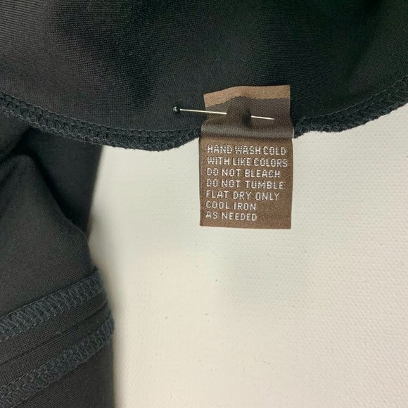 J McLaughlin Black Ponte Knit A-Line Flare Long Sleeve Dress Size Large - Picture 14 of 16